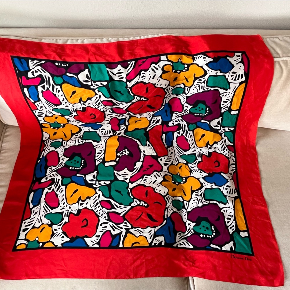 Vintage Dior Silk Scarf
